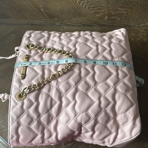 🆑 Betsey Johnson Quilted Puffy Heart Swag Tote. Gray/pink/purple hue Tote Bag - Picture 14 of 17
